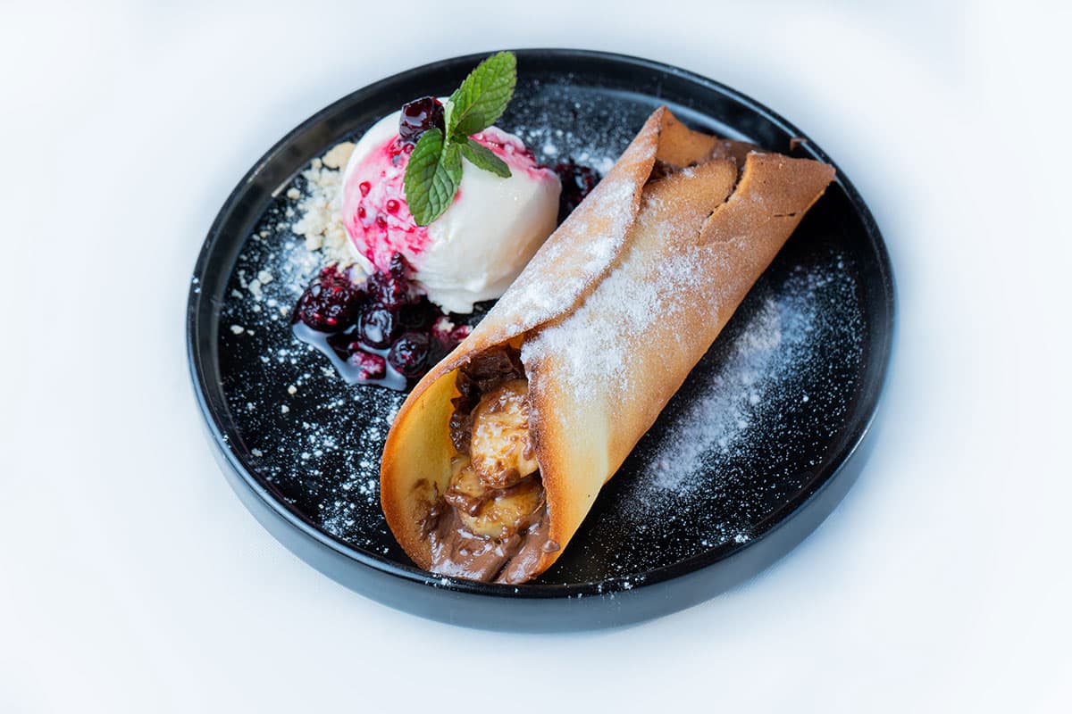 Cannoli di banane e nutella