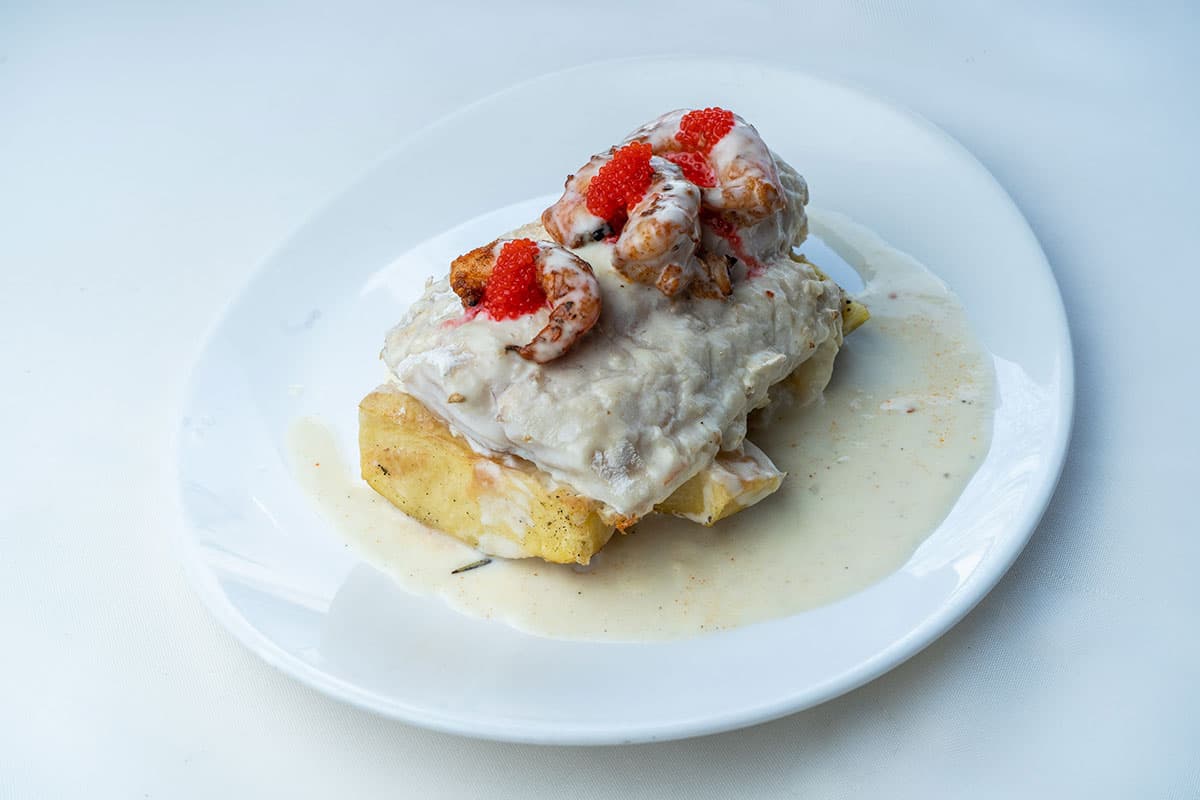 Merluzzo panna gamberi